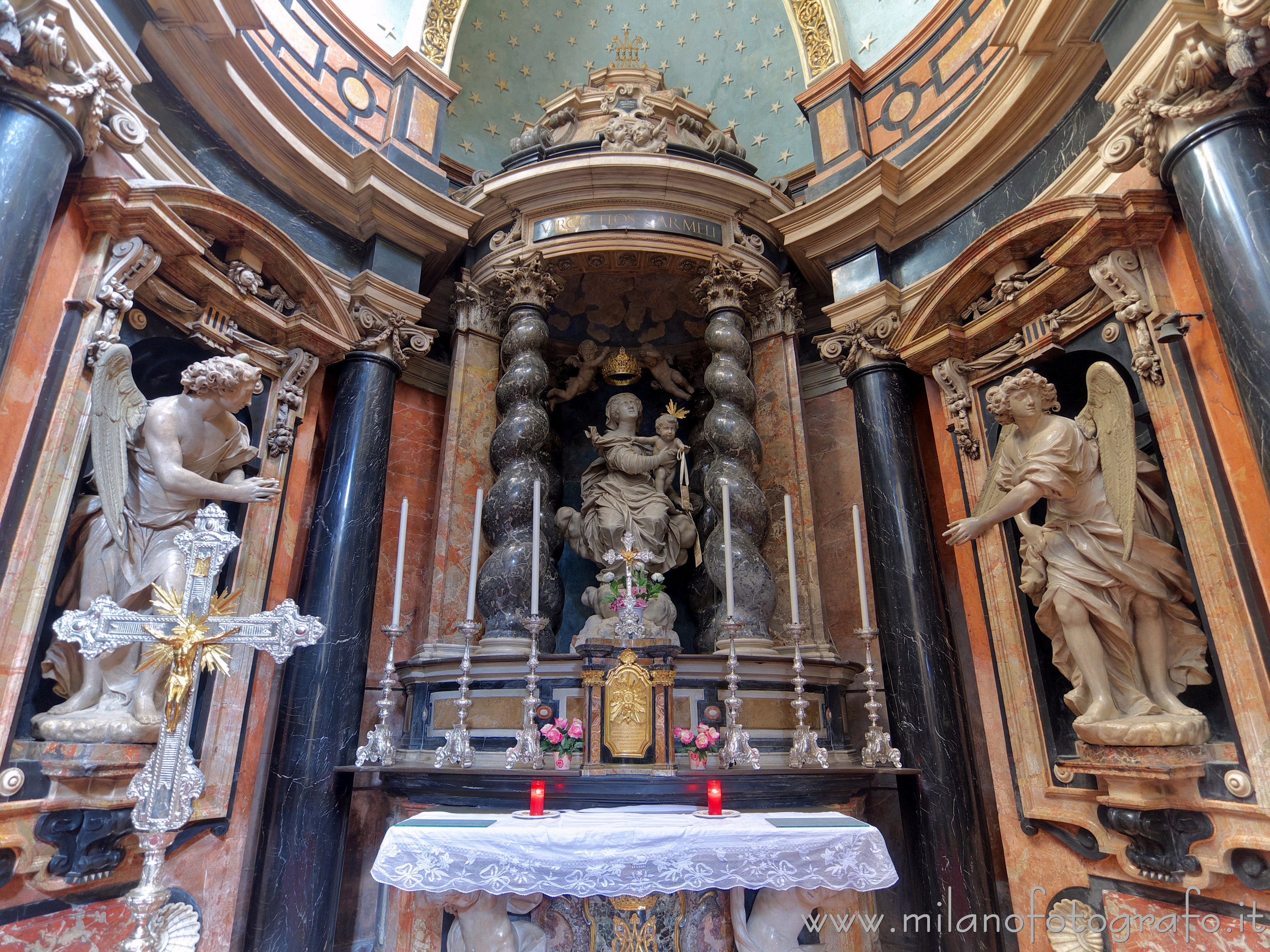 Milan (Italy) - Apse of the Chapel of the Carmine Virgin in the Church of Santa Maria del Carmine